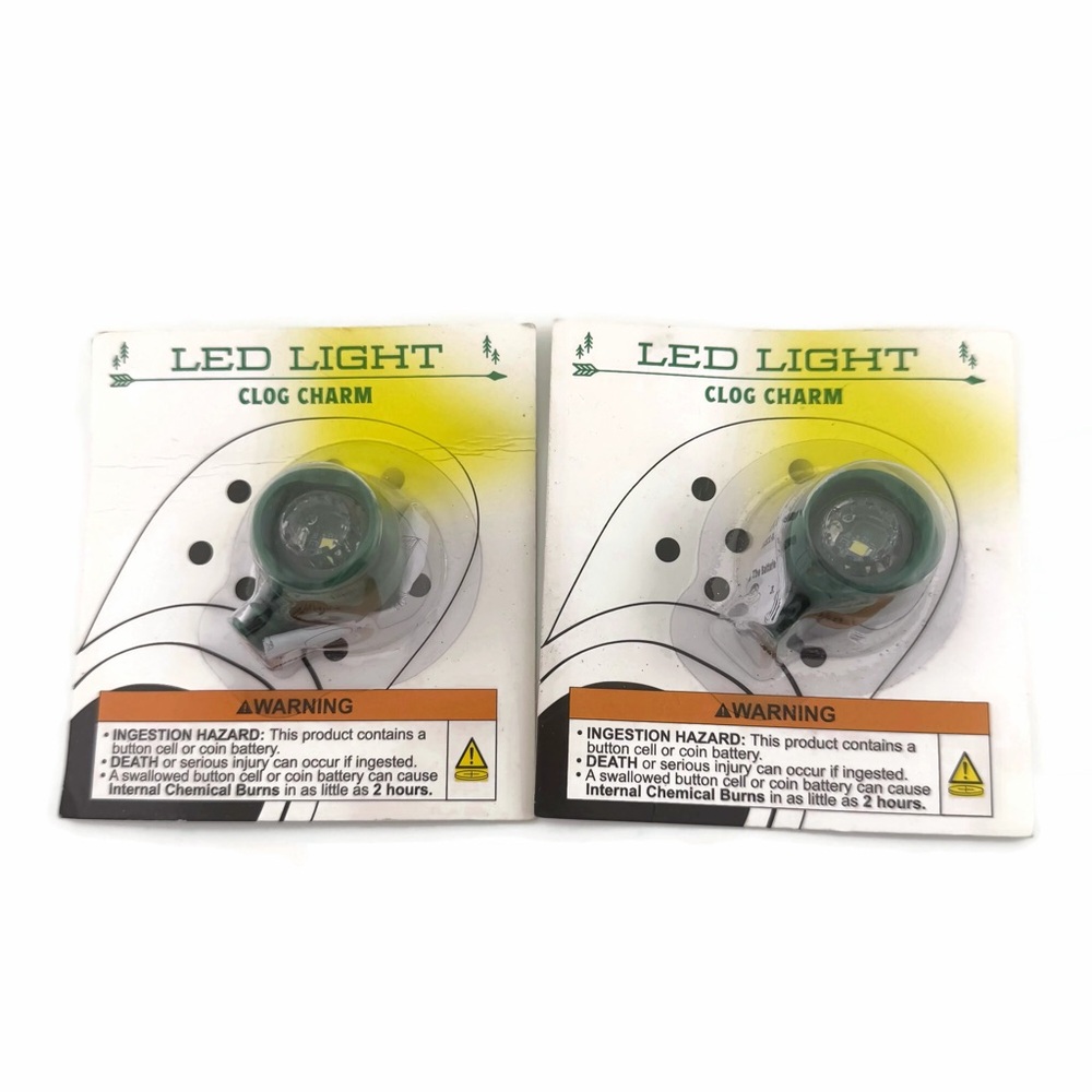 Vivitar LED Light Clog Charms - Set of 2 Green